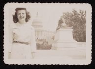 Esther Morgan and Capitol Building